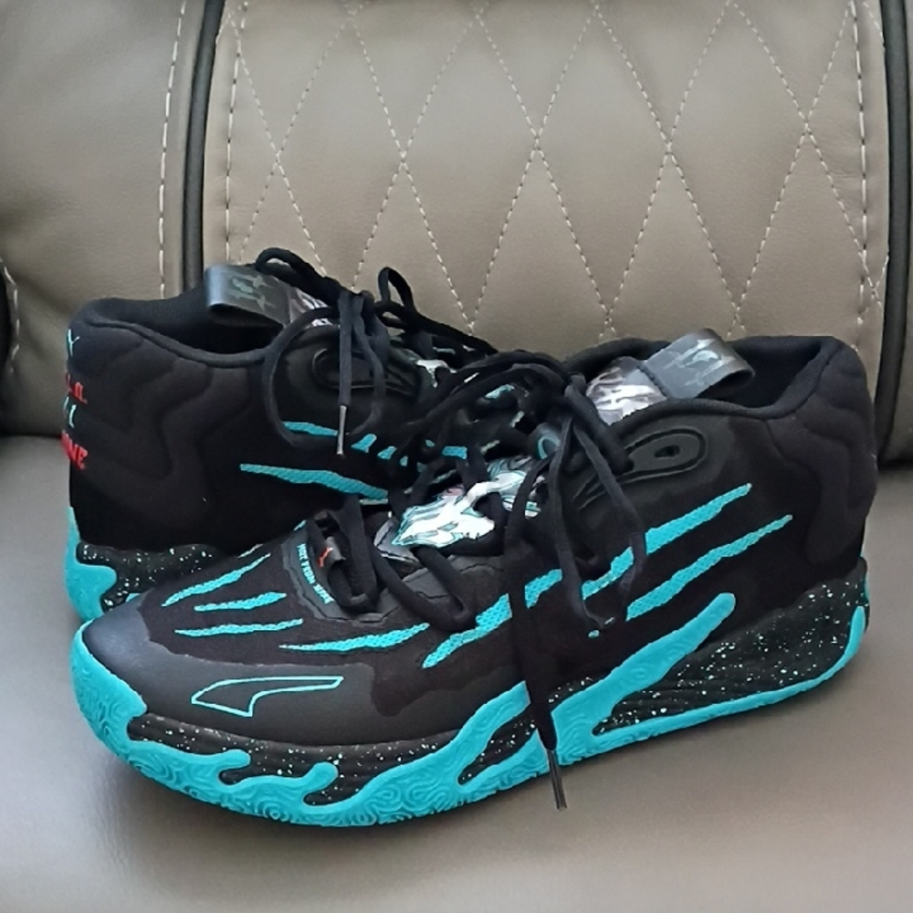 PUMA MB.03 "Blue Hive" Lamelo Ball Sneakers - Picture 2 of 9